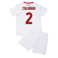 AC Milan Davide Calabria #2 Fotballklær Bortedraktsett Barn 2022-23 Kortermet (+ korte bukser)